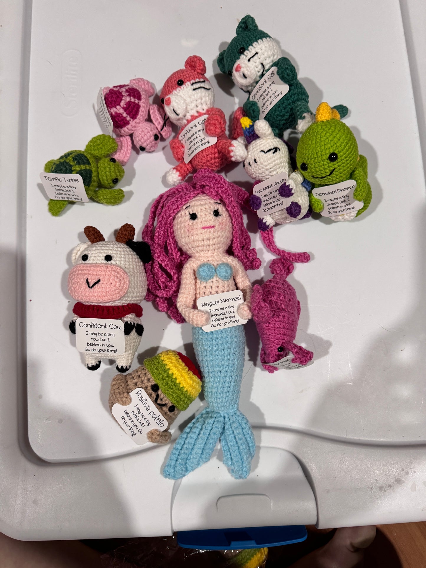 Plush Positive Buddies Small Crochet Dolls