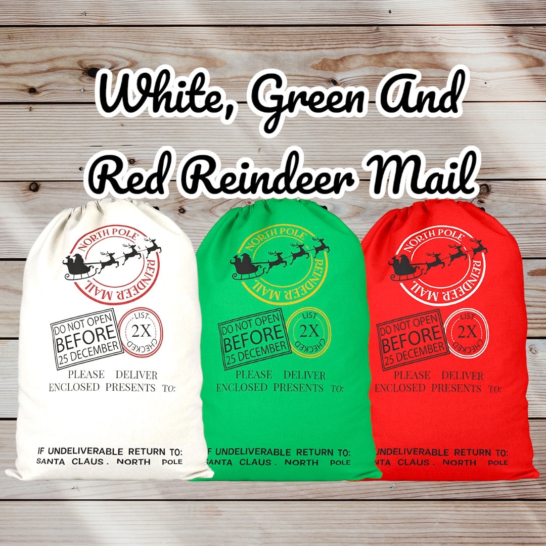 Sublimation Santa Sacks Santa Bags-