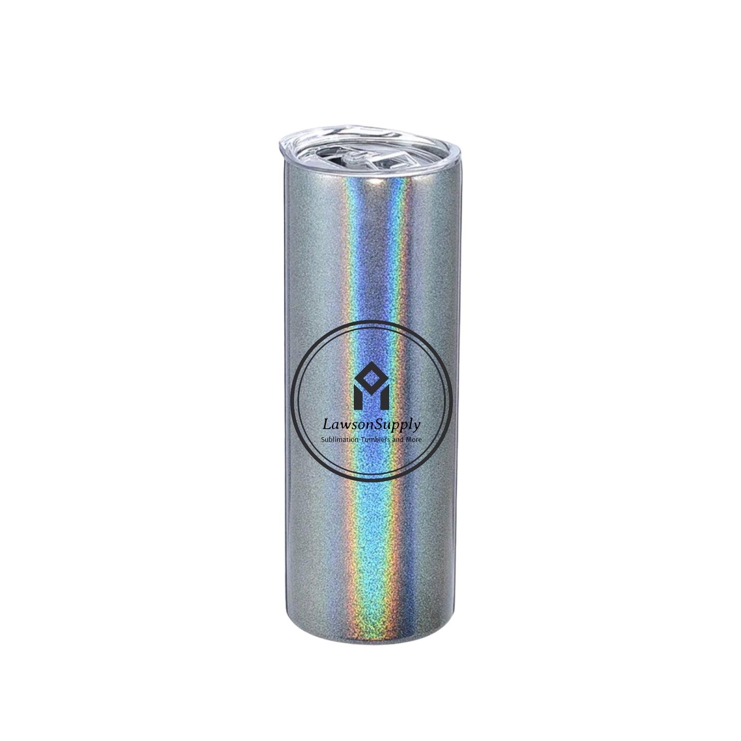 20oz Rainbow Sparkly Straight Sublimation Tumblers