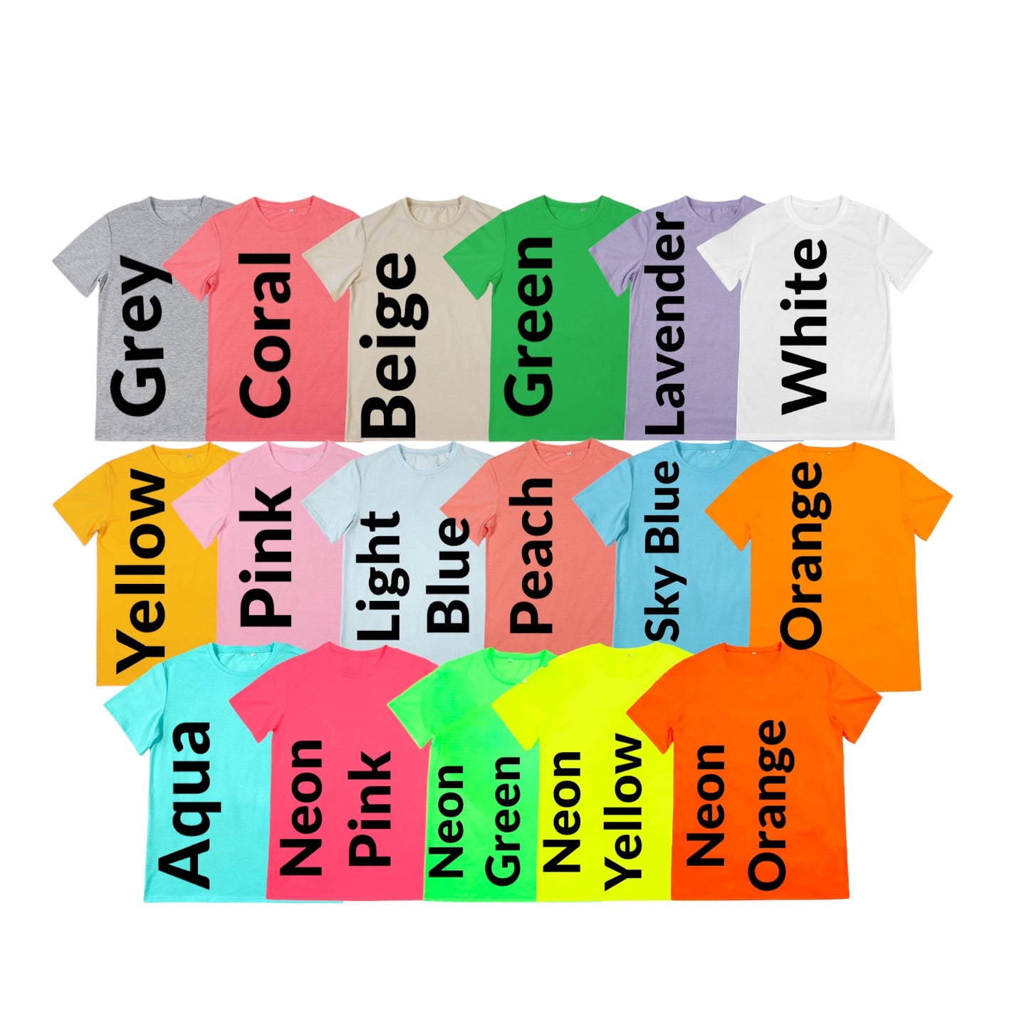 T-SHIRTS- Kids 95% Polyester Soft COTTON FEEL Sublimation T-Shirts