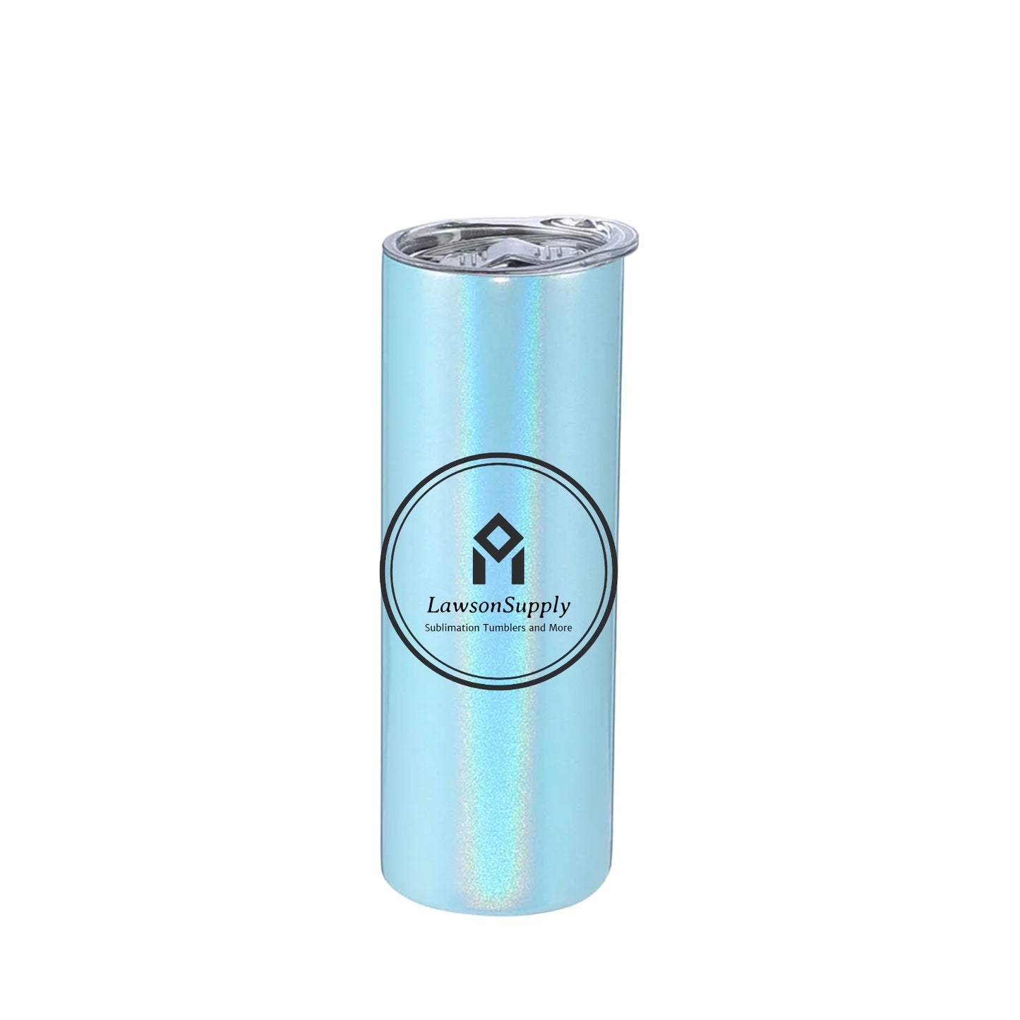20oz Rainbow Sparkly Straight Sublimation Tumblers
