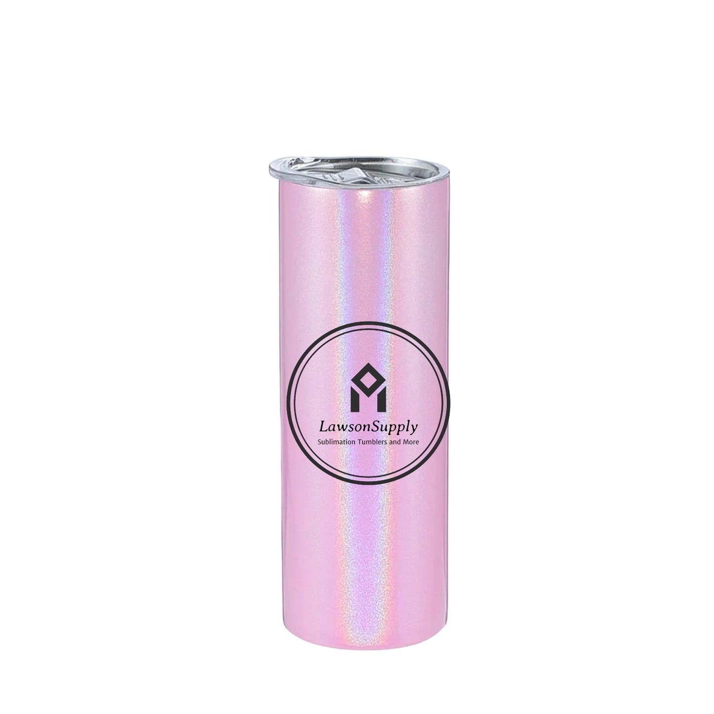 20oz Rainbow Sparkly Straight Sublimation Tumblers