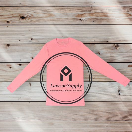 Adult Long Sleeve T-Shirt For Sublimation Soft Cotton Feel 95% Polyester