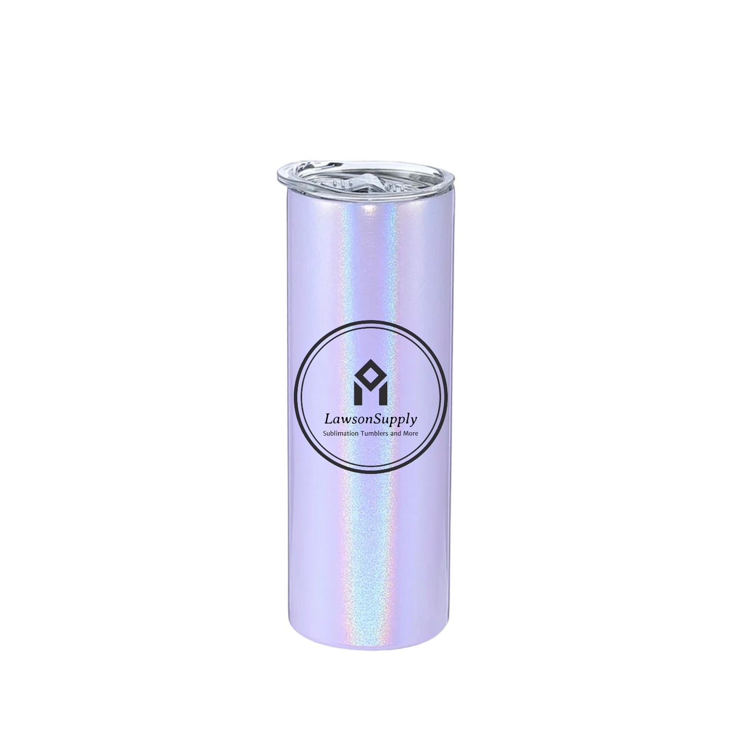 20oz Rainbow Sparkly Straight Sublimation Tumblers