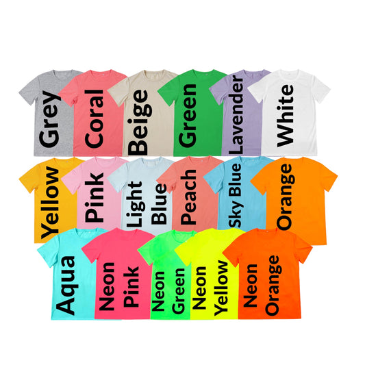 T-SHIRT-Adult Soft COTTON FEEL 95% Polyester Sublimation T-Shirts