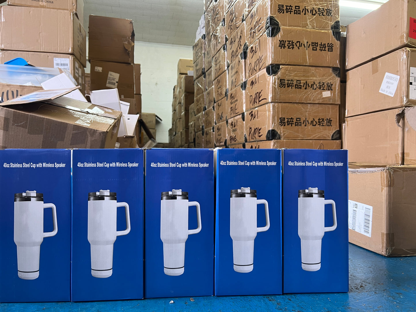 40oz Bluetooth Speaker Sublimation Tumbler