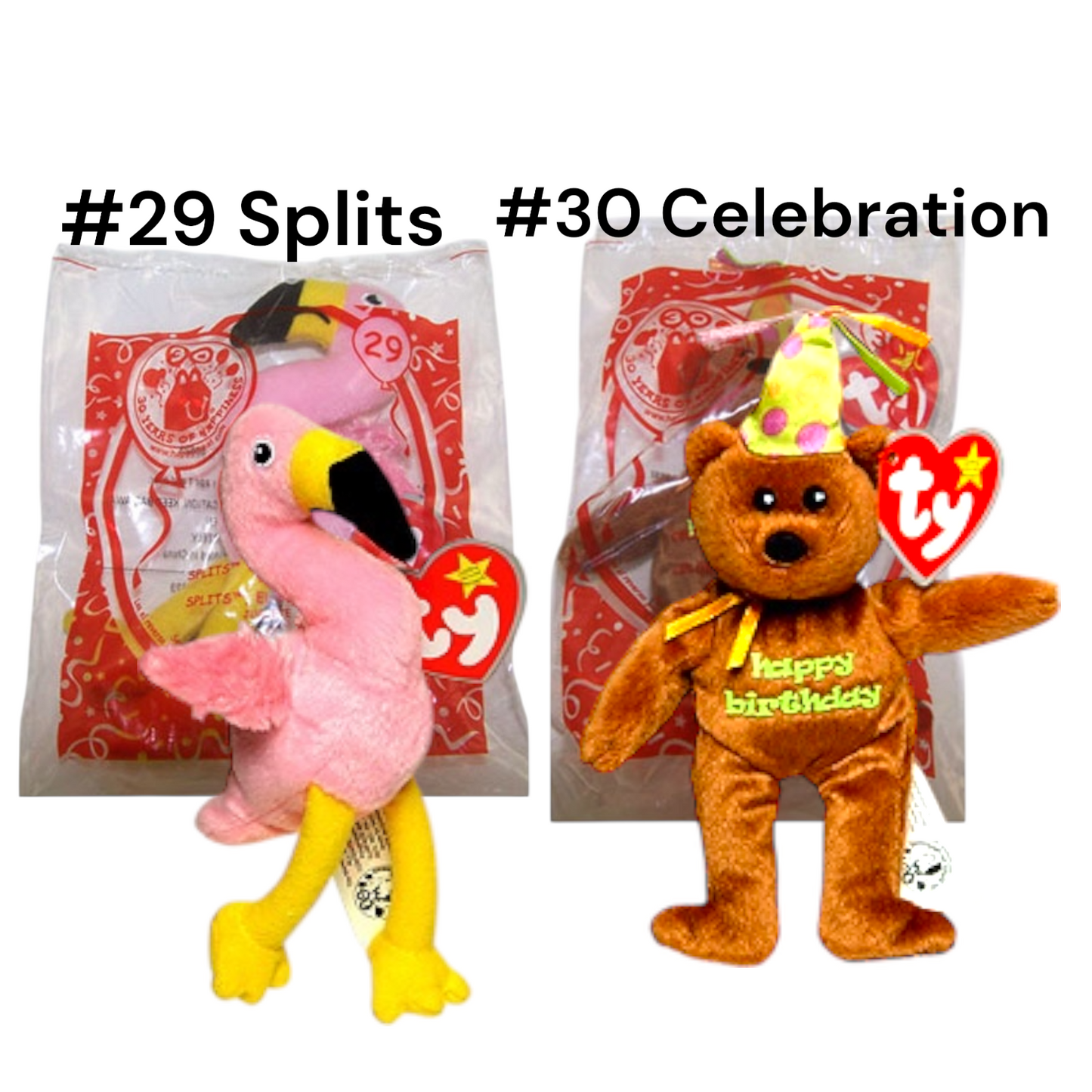 McDonald’s 2009 Ty Teenie Beanie Babies 2.0 30th Anniversary