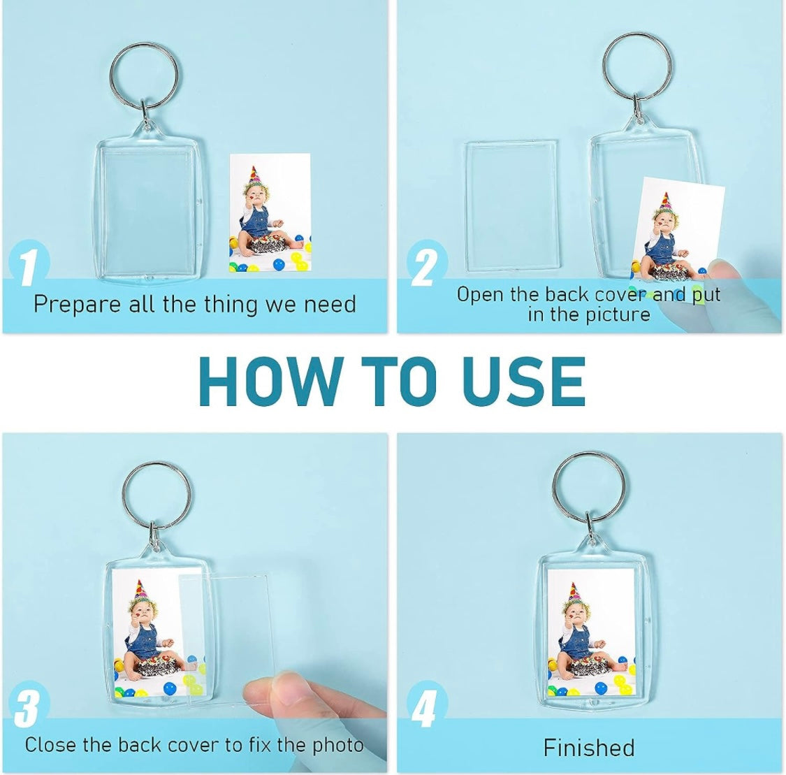 Acrylic Photo Keychain