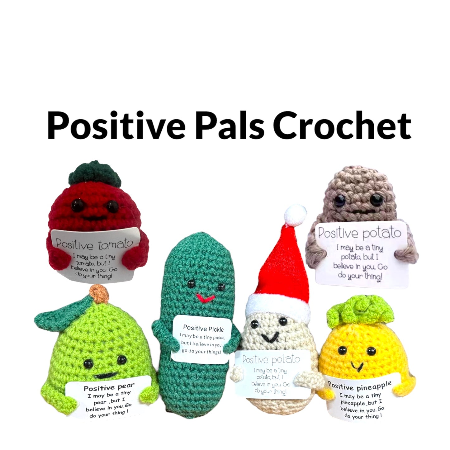 Plush Positive Buddies Small Crochet Dolls