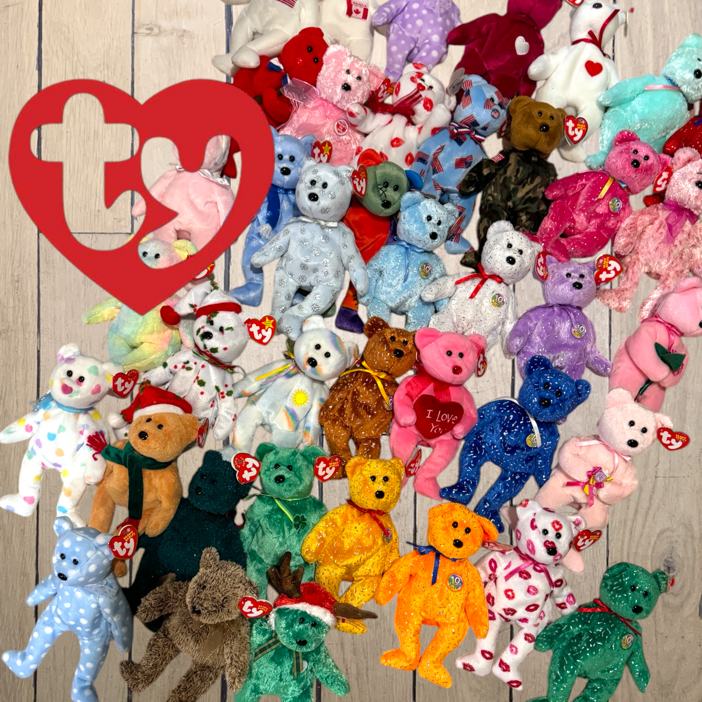 Lot of 100 random beanies