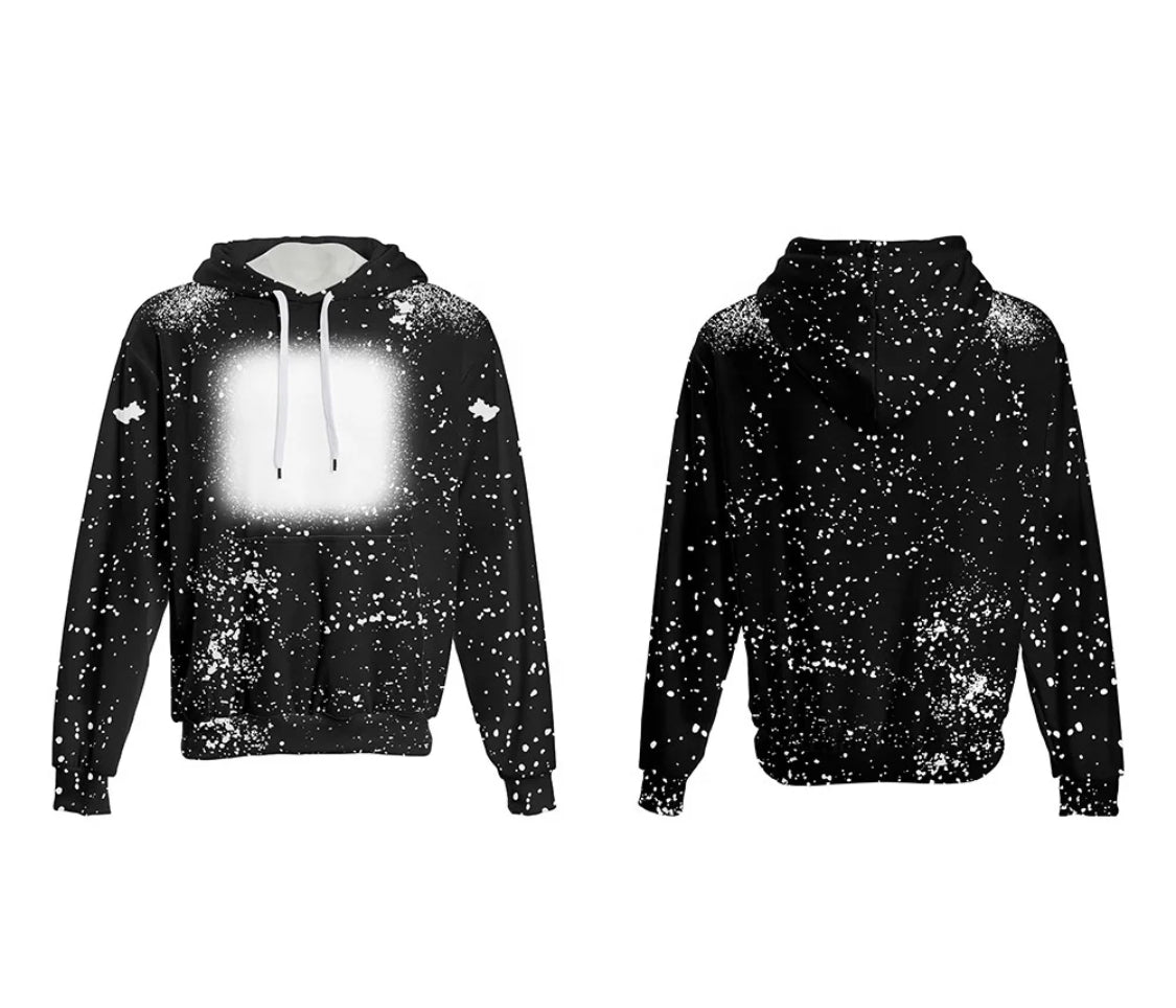 Sublimation 100% Polyester Sweatshirt Black Leopard Sublimation Hoodie  Ready to Ship Send RTS Answer to Hard-to-find Sublimation Sweatshirts 
