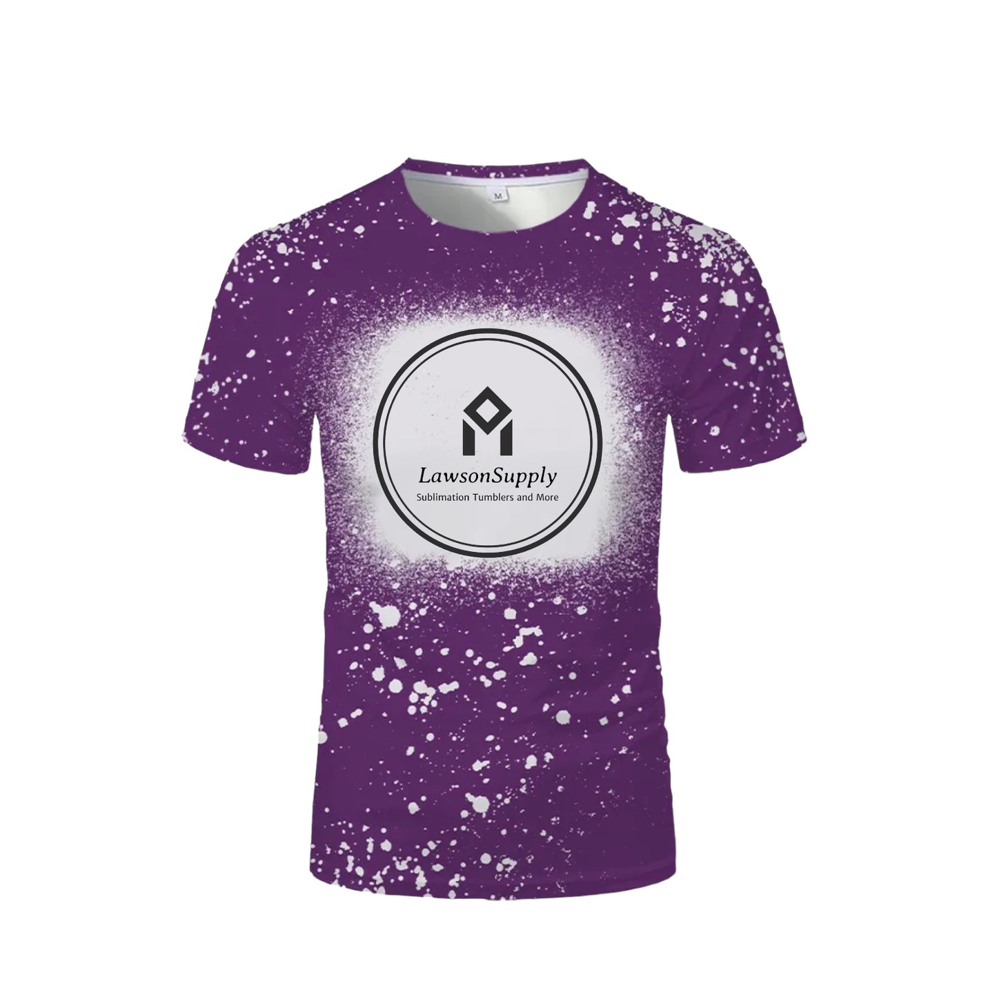 FAUX BLEACH Sublimation T-Shirts 95% Polyester Adult Sizes