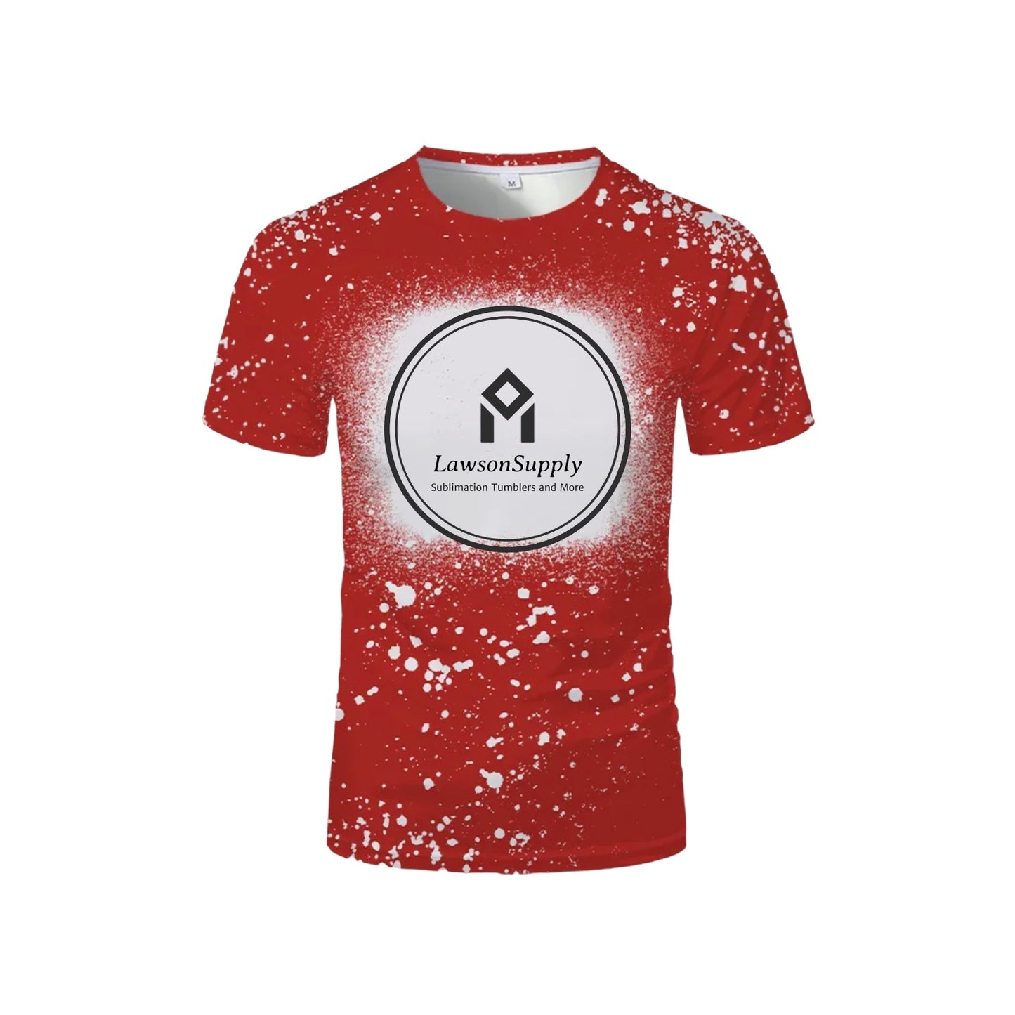 FAUX BLEACH Sublimation T-Shirts 95% Polyester Adult Sizes
