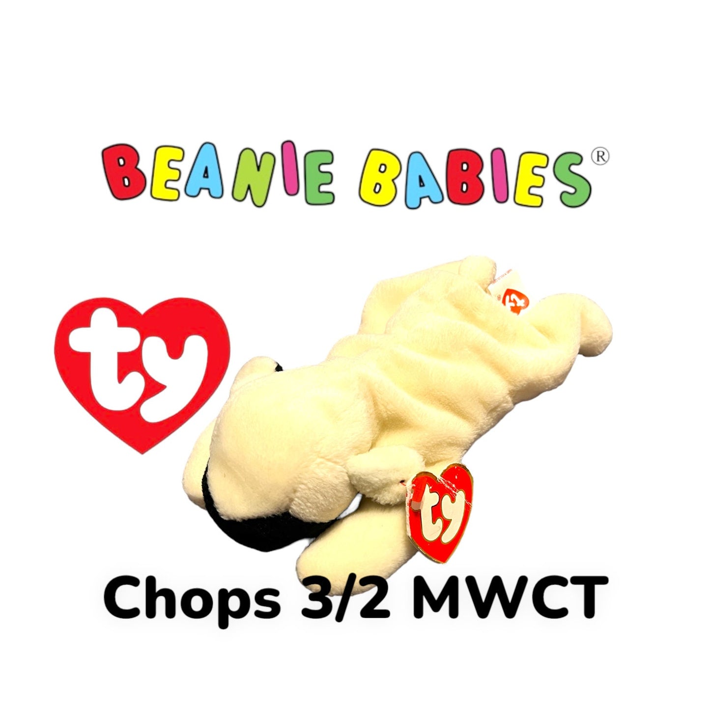 3rd Generation Rare Ty Beanie Babies. Bessie, Bongo both versions, Legs, Grunt, Chops, Squealer, Hoot, Stripes