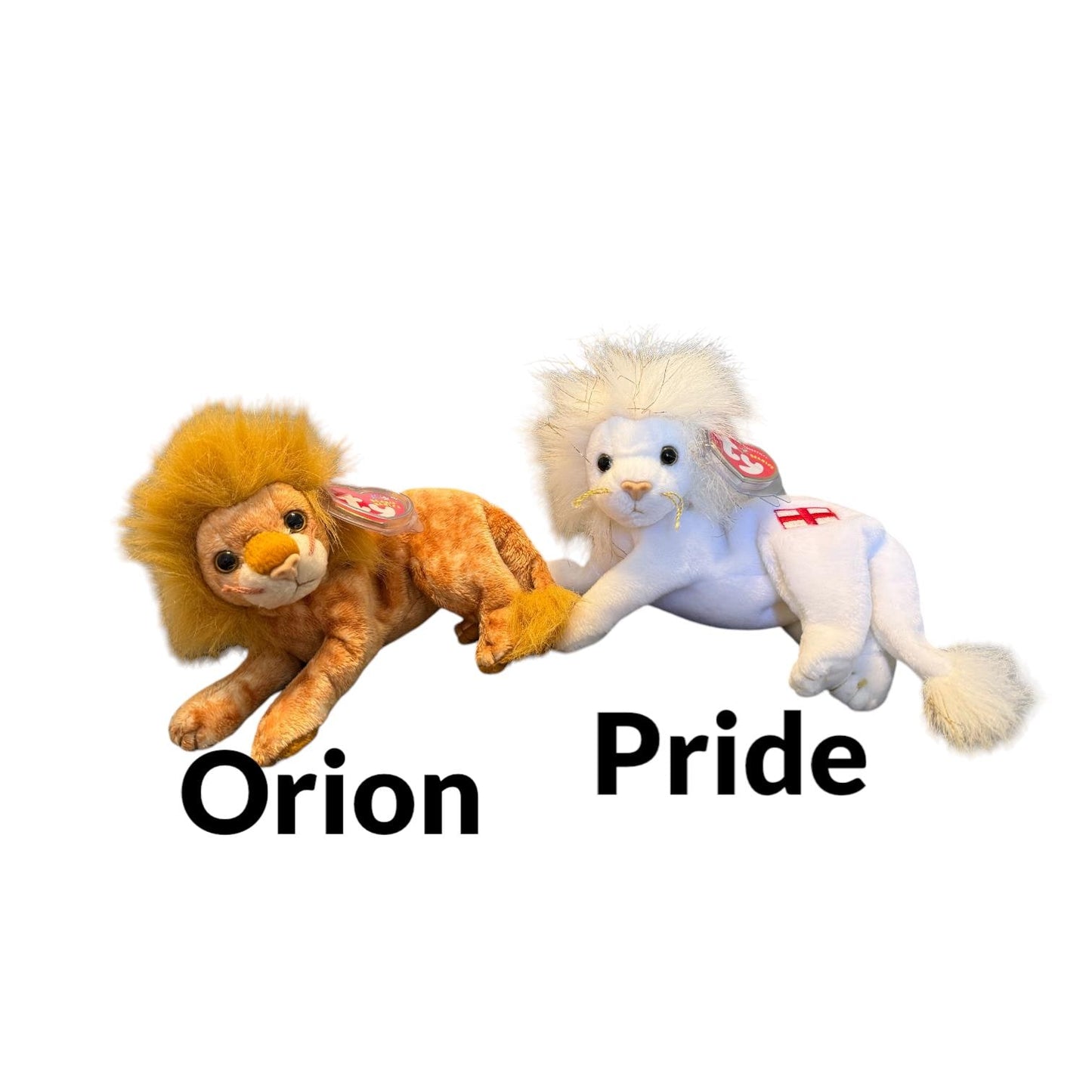 Ty Beanie Babies Big Cats Stripes, Blizzard, Canyon, Leelo, Tiggs, Chessie, Rumba, Midas 2.0, Twilight, Sneaky, India, Pride, Tracks, Bushy