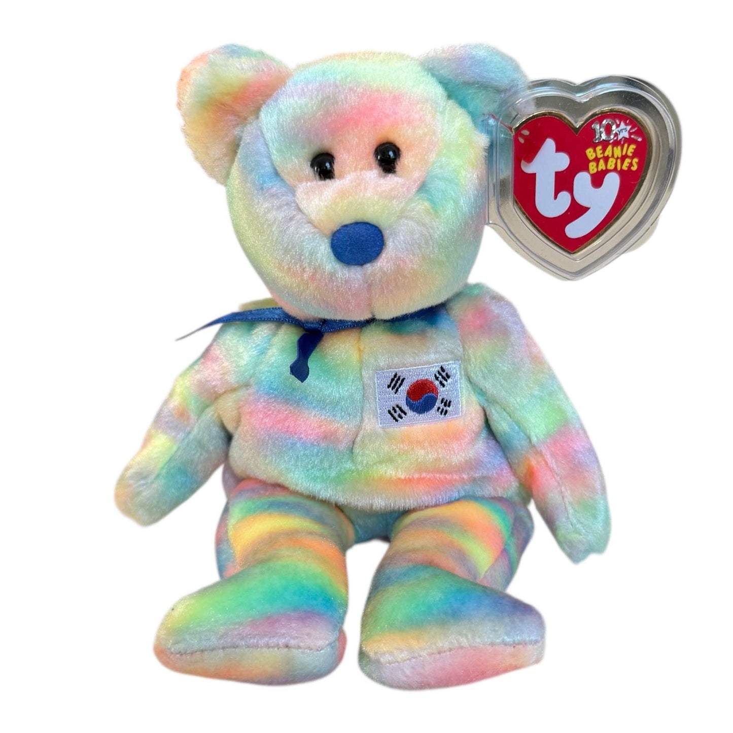 Ty Beanie Babies Tie Dye Asia Pacific Bears 2003 AI Aussiebear Wirabear Singabear Coreana