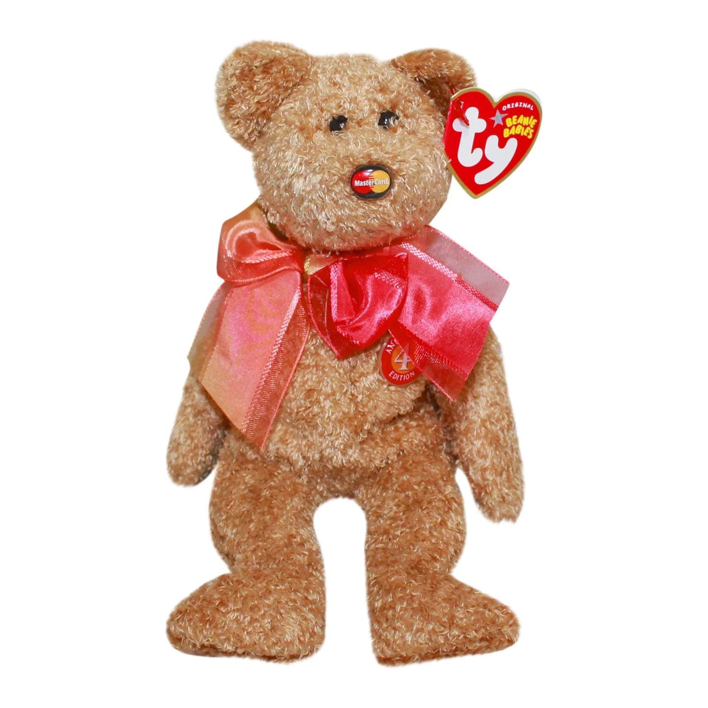Ty Beanie Babies Mastercard Anniversary Bears 1-7 With or Without Thank You Cards
