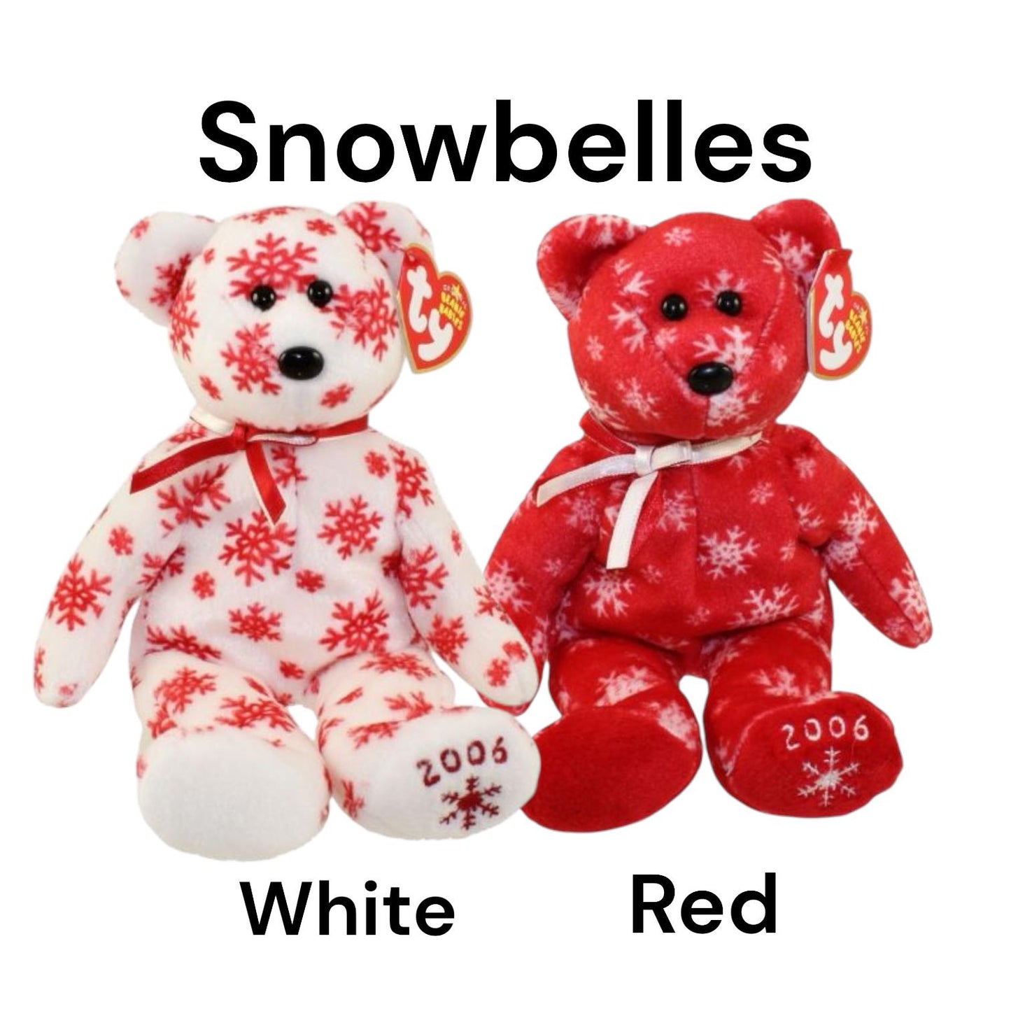 Ty Beanie Babies Holiday Bears Candy Canes, Snowbelles, Merriment, Peppermint, Spearment, Happy Holidays, Seasons Greetings, Gingerspice
