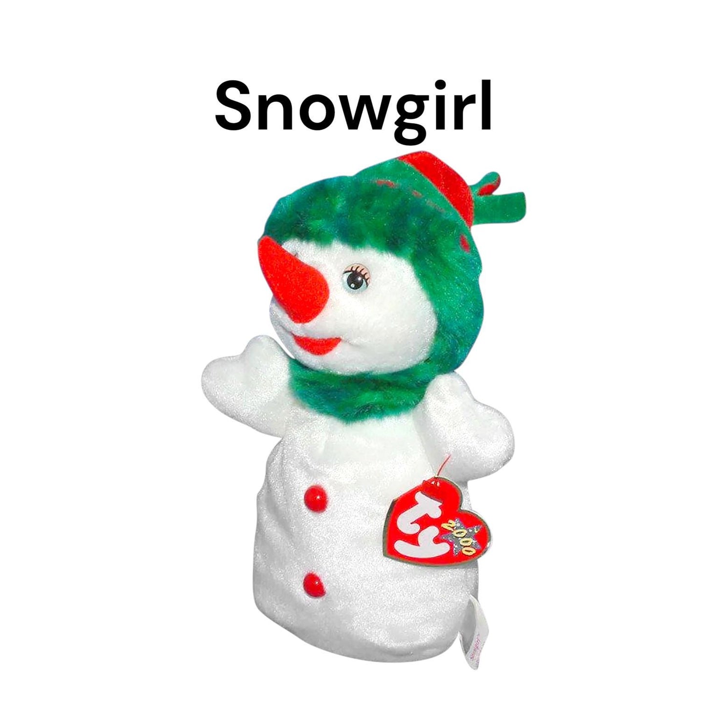 Ty Beanie Babies Holiday Snowball, Snowgirl, Gift, Twigs, Yule, Snowbanks, Ms. Snow, Mr. Snow, Chillin’, Freezie