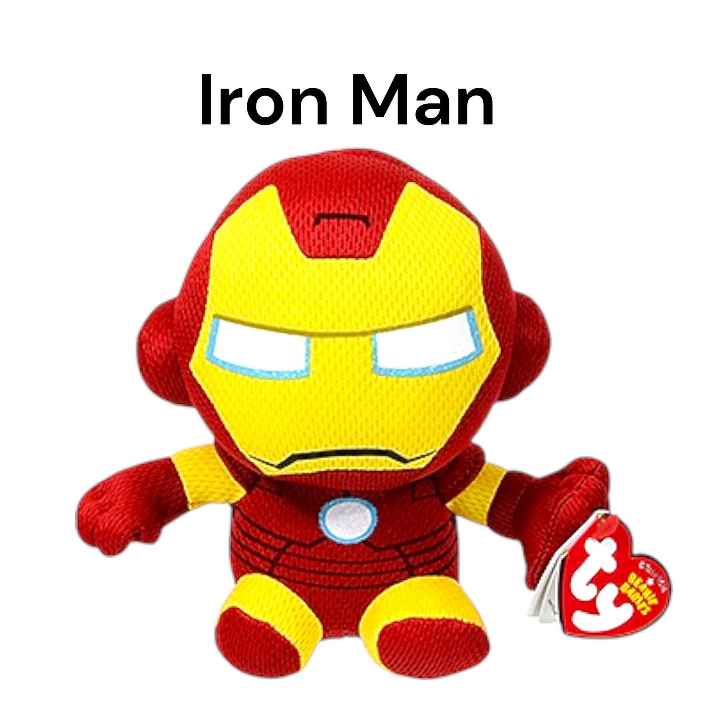 Ty Beanie Babies Marvel Characters 2016 Release Hulk, Iron Man, Captain America, Spider-Man, Groot, 2018 Miles Morales