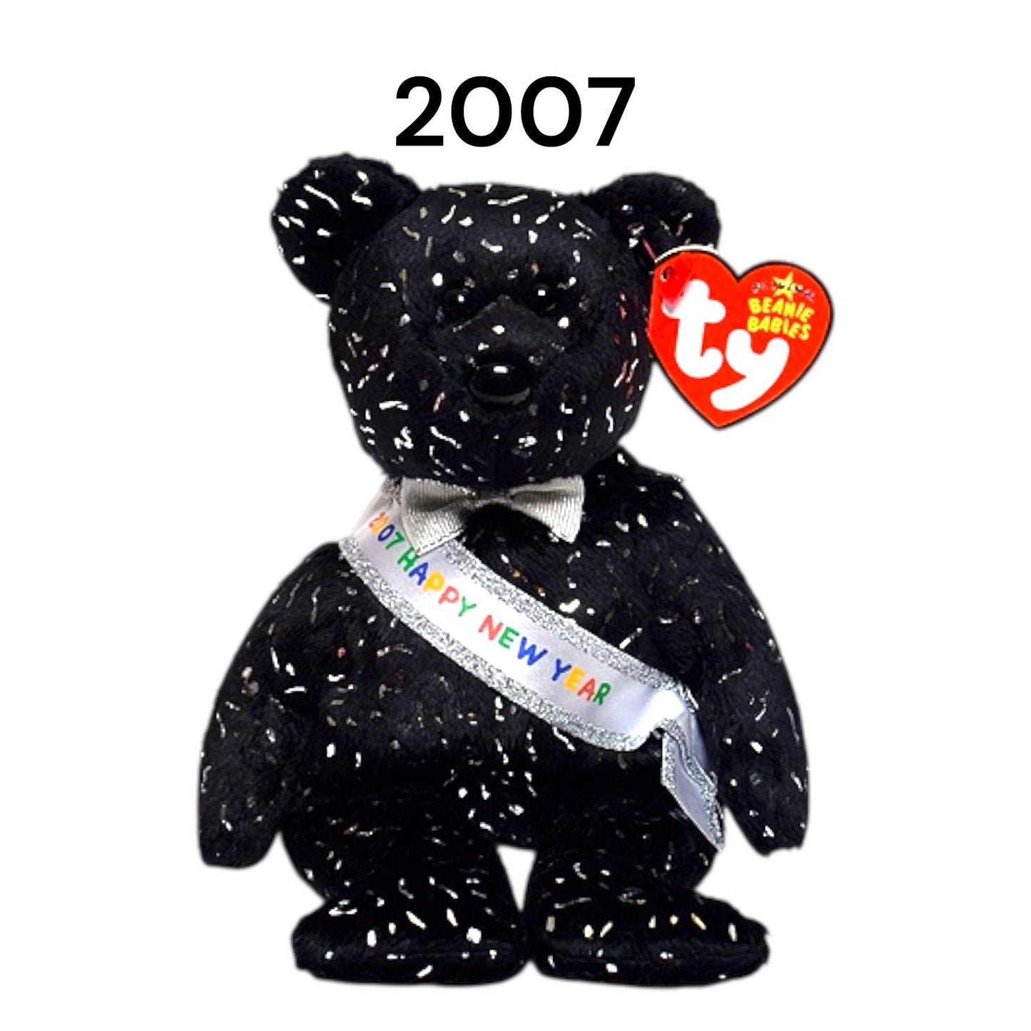 Ty Beanie Babies New Years Day Bears 2006, 2007, 2008 Countdown, Happy New Year, New Year