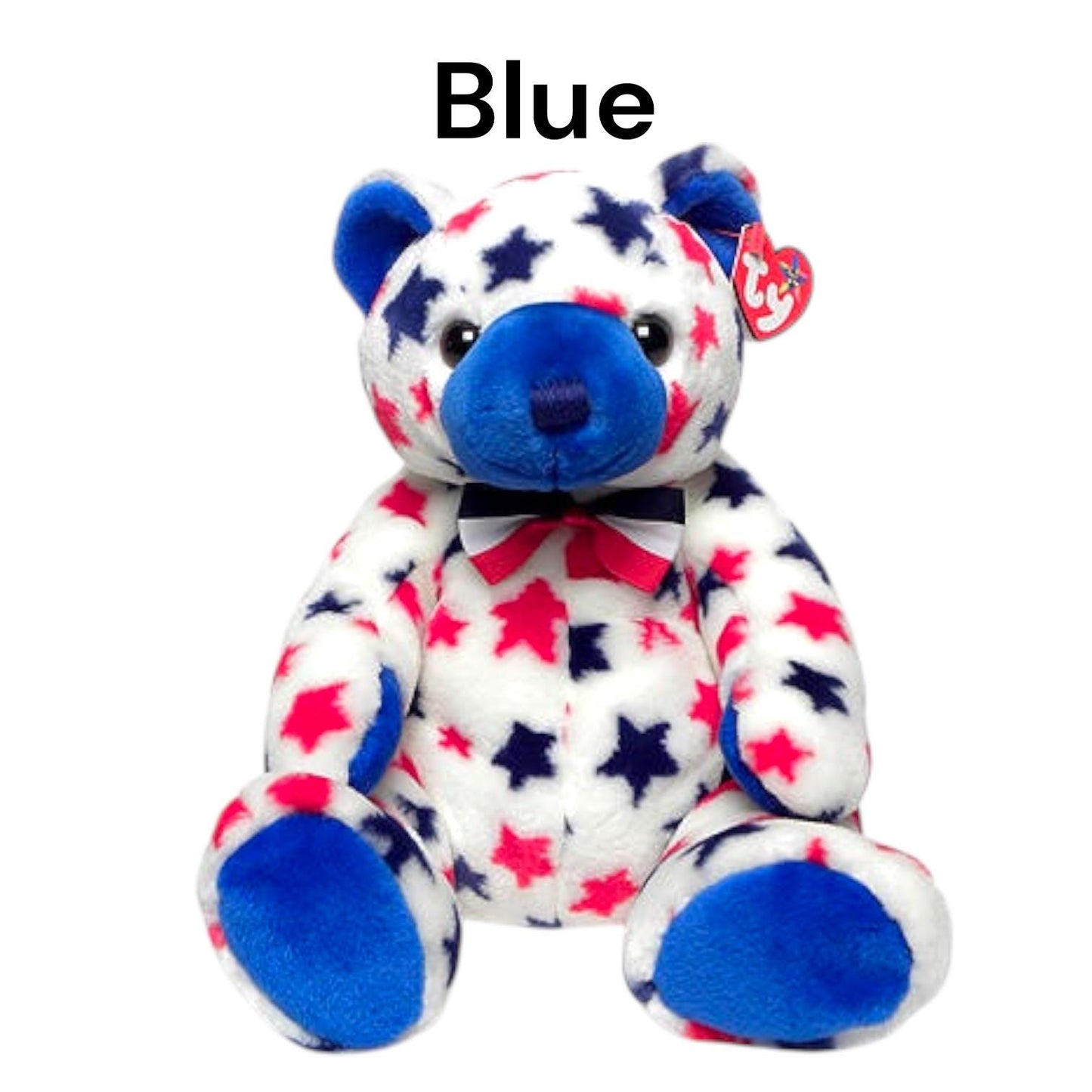 Ty Beanie Buddies Patriotic Bears USA, Spangle, America, Red, White, Blue, Sam
