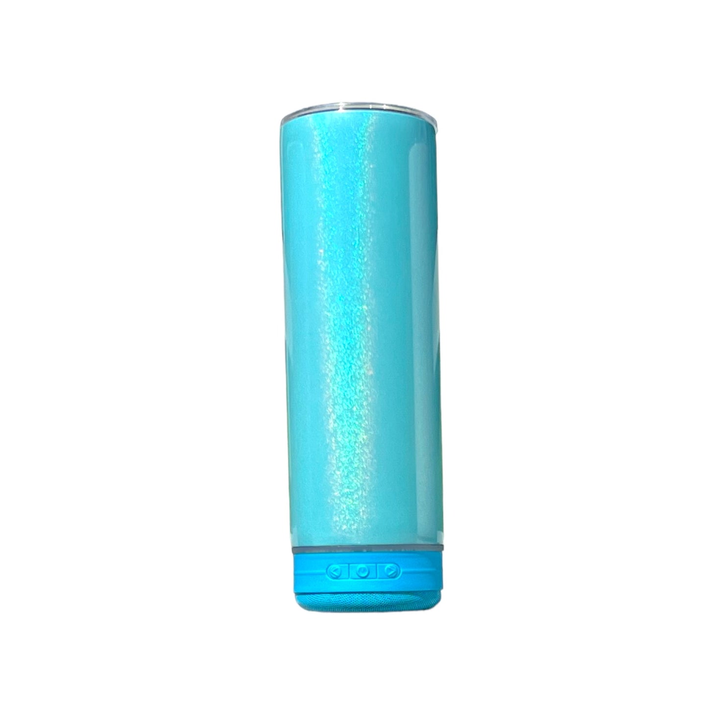 Rainbow Sparkly Iridescent 20oz Sublimation Bluetooth Speaker Tumbler