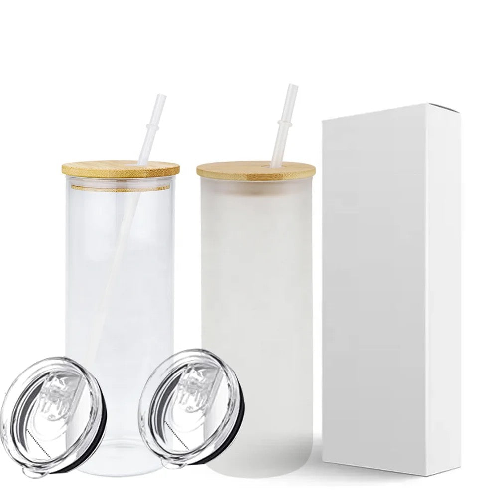 Sublimation Glass Can Clear and Frosted
