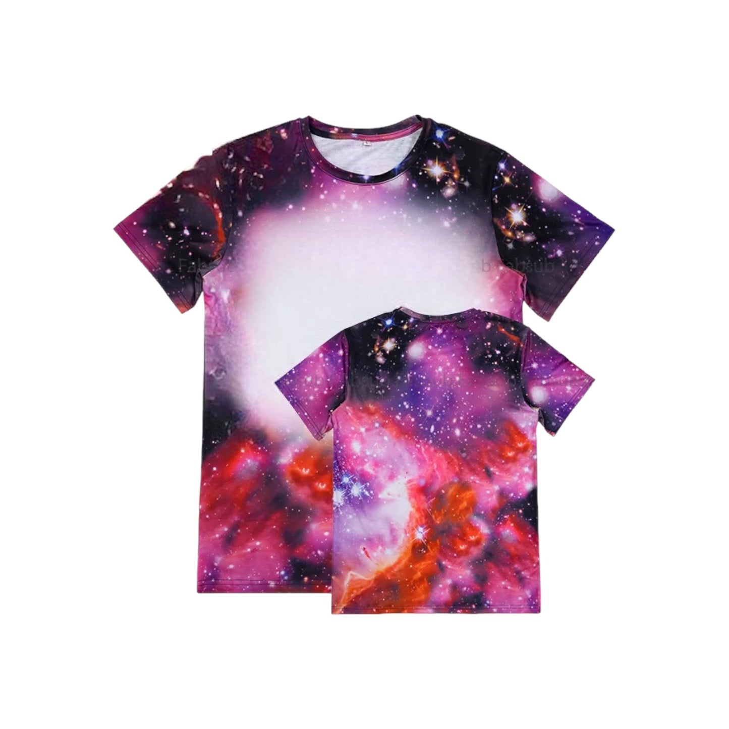 T-Shirts Adult Printed Faux Bleach 95% Polyester Sublimation Shirts