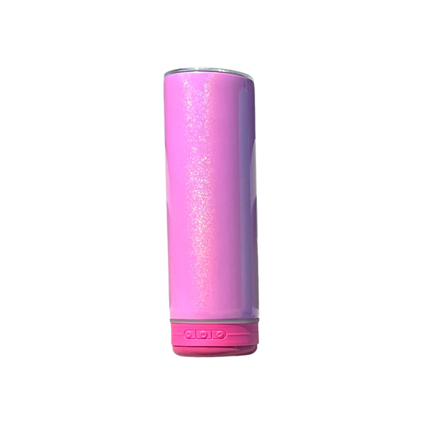 Rainbow Sparkly Iridescent 20oz Sublimation Bluetooth Speaker Tumbler