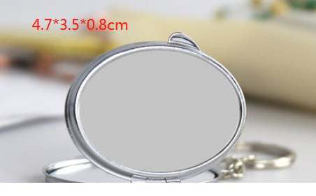 Double sided Sublimation Mirror Keychain