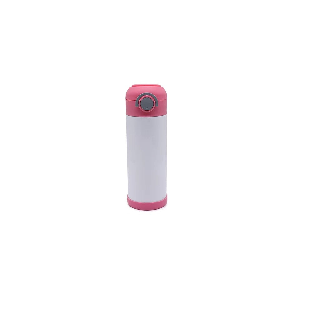 12oz Kids Sublimation Water Bottle With Pop Up Handle
