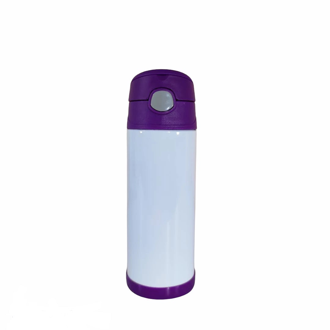 12oz Kids Sublimation Water Bottle With Pop Up Handle