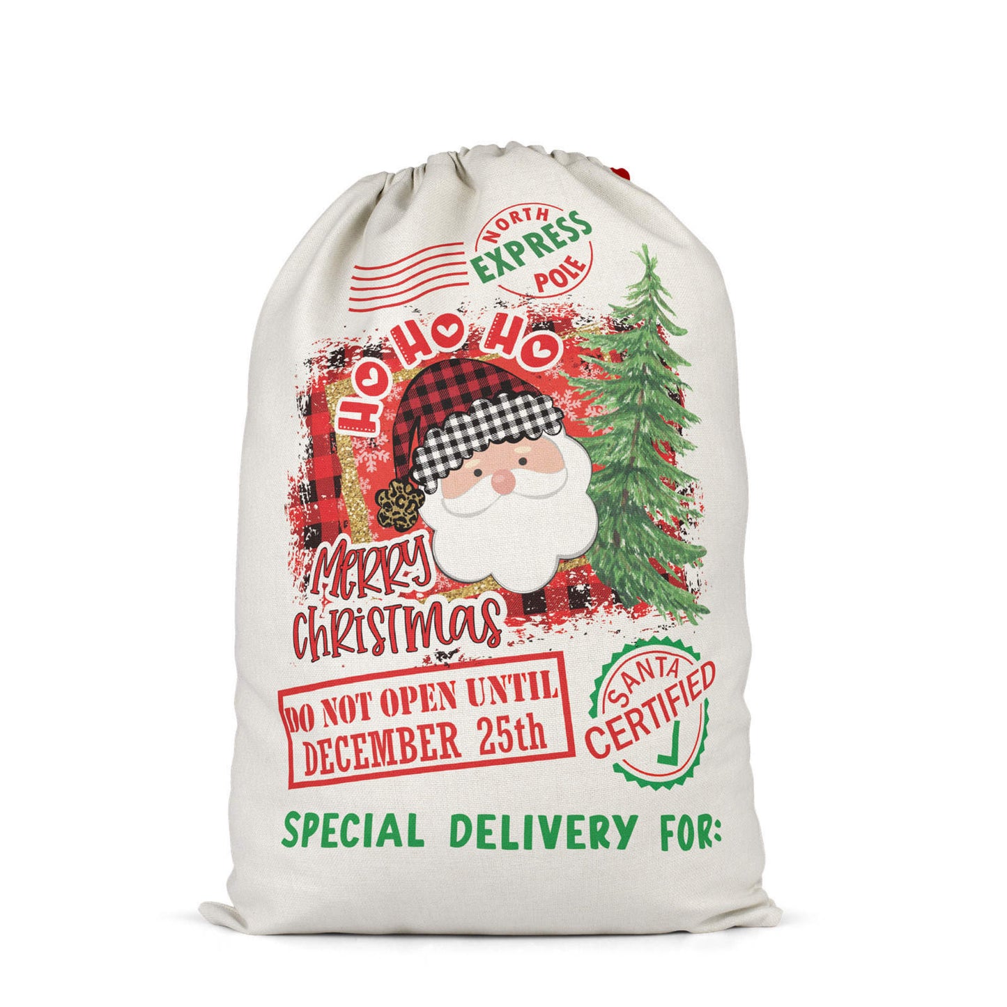 Sublimation Santa Sacks Santa Bags-