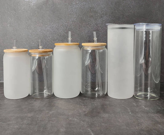 Sublimation Glass Can Clear and Frosted