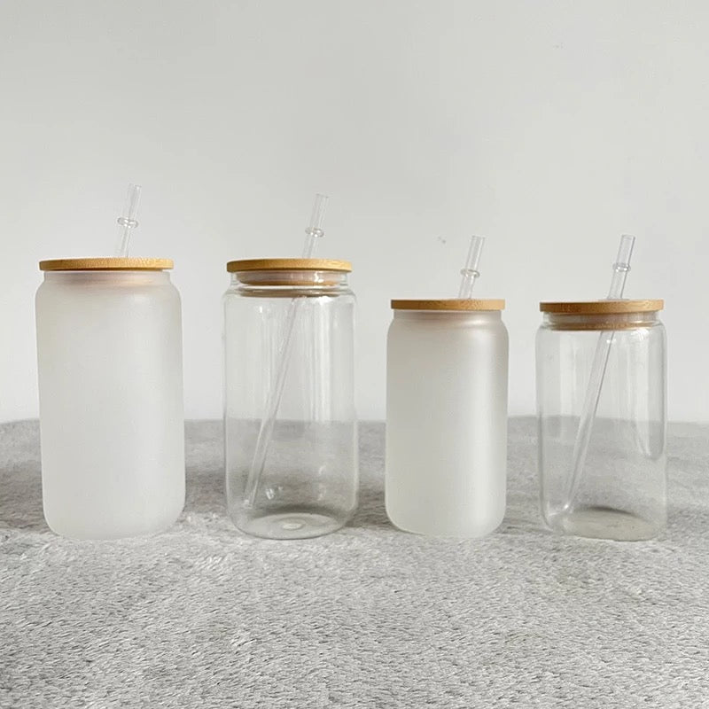Sublimation Glass Can Clear and Frosted