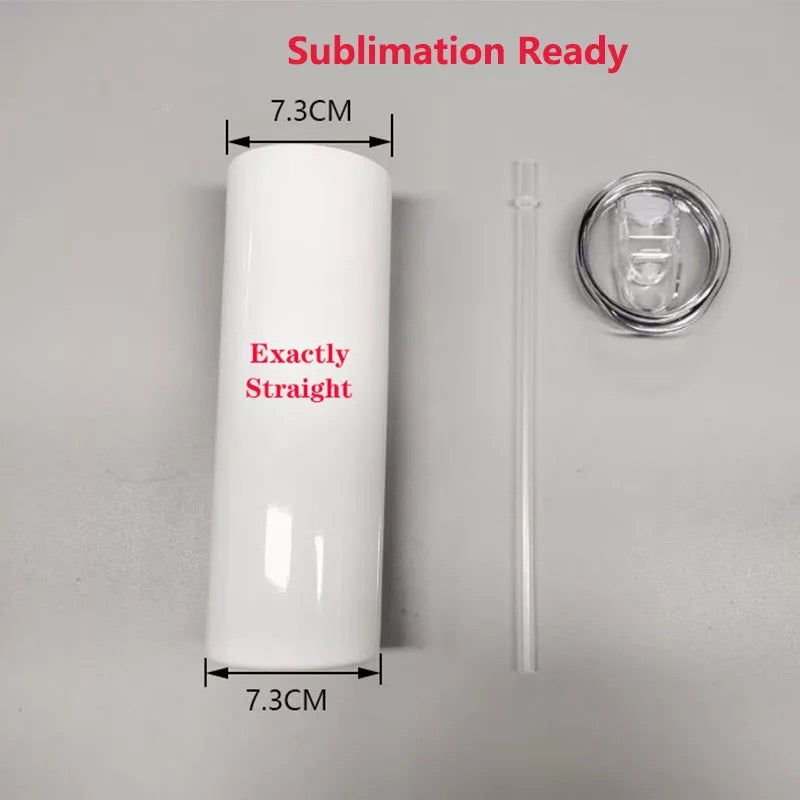 CASE DEALS! 20oz Straight White Sublimation Tumbler