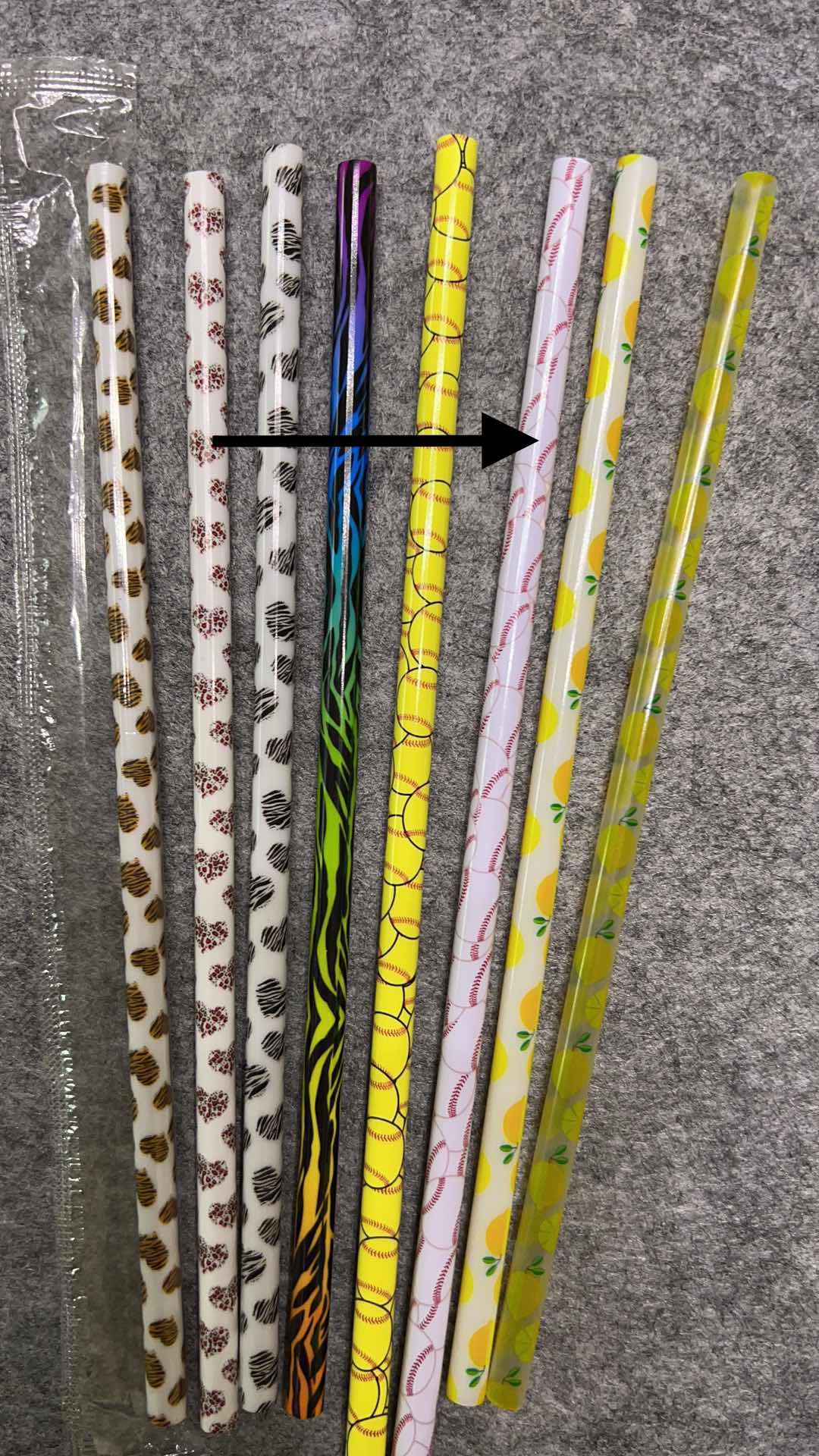 Printed Plastic Straws