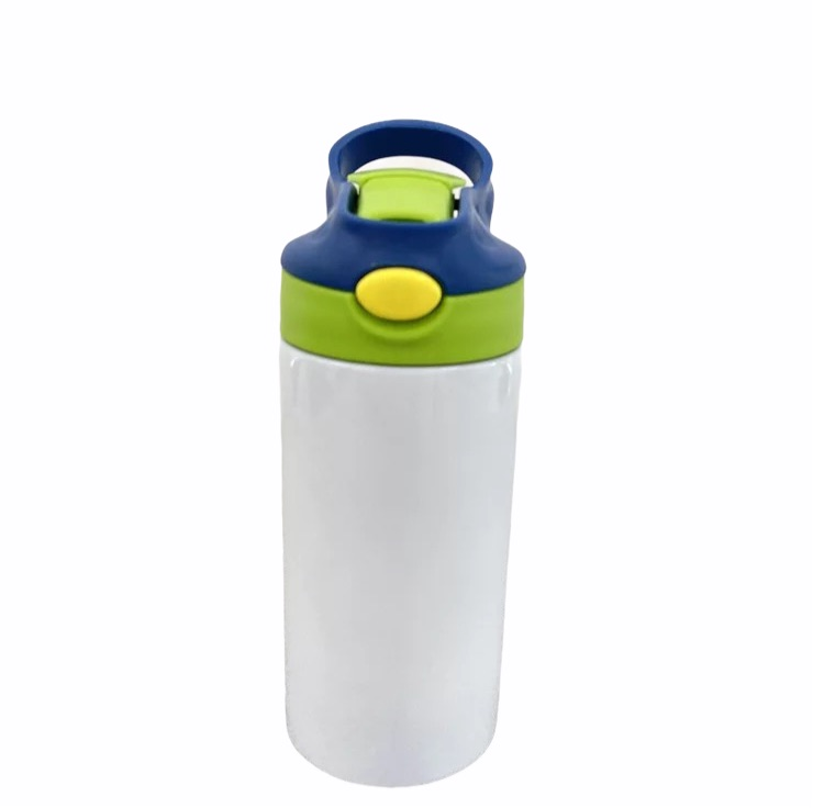 Sublimation Blanks Toddler Cups 12oz Straight Stainless Steel with Rubber  Straw Sippy Cup for Sublimation Printing