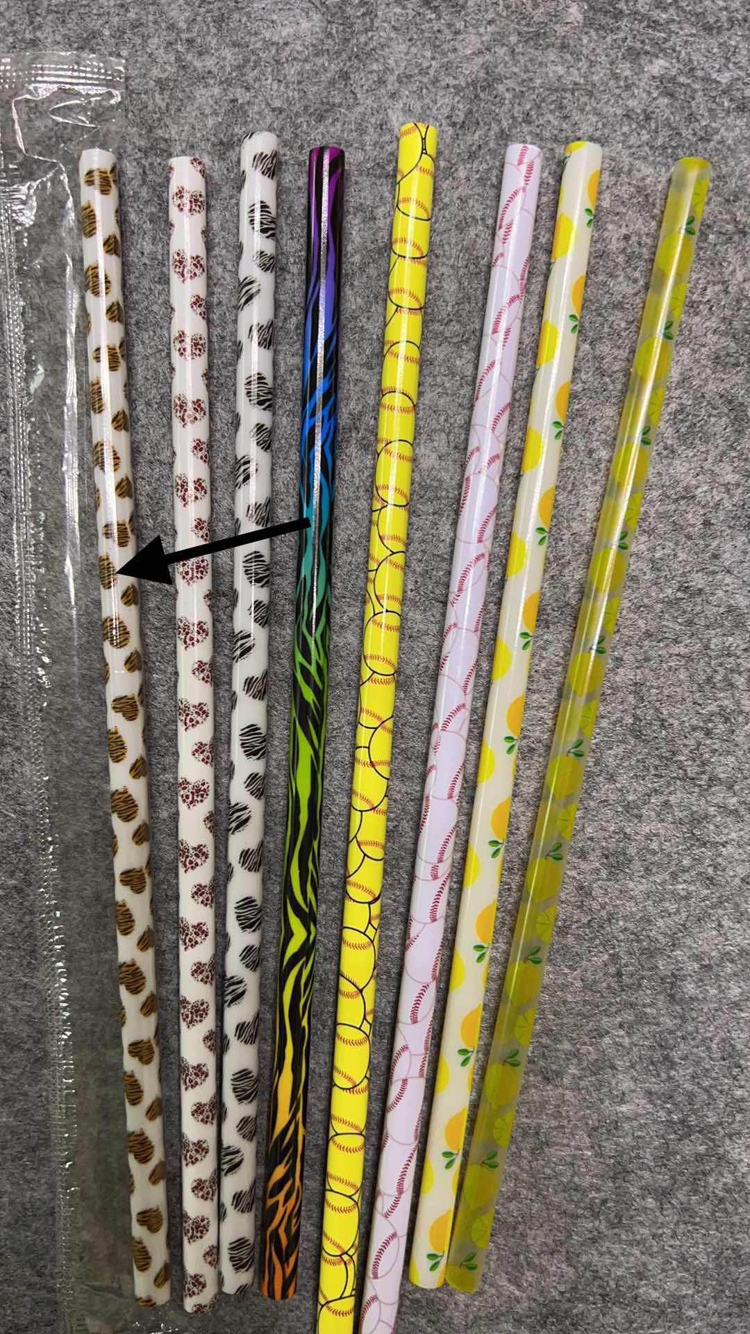 Printed Plastic Straws