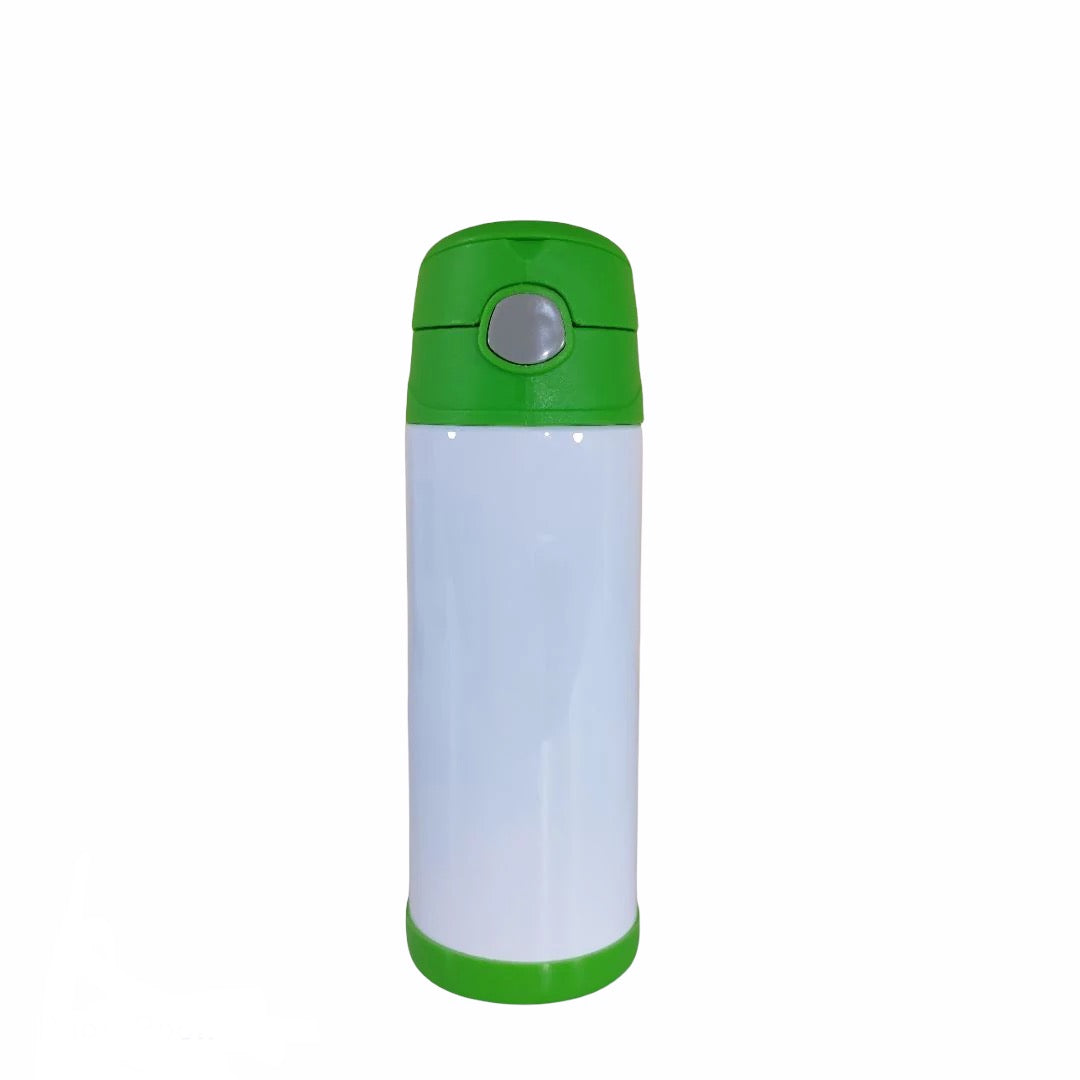 12oz Kids Sublimation Water Bottle With Pop Up Handle