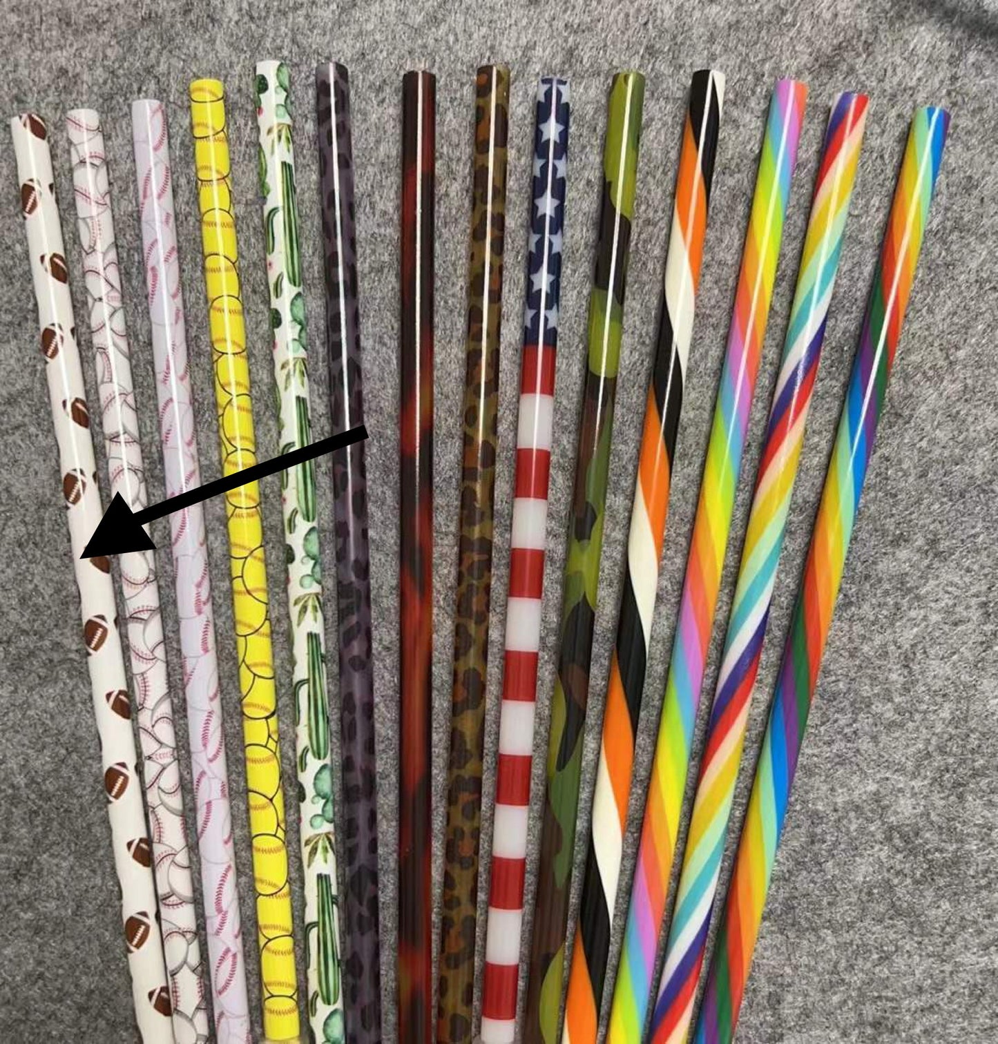 Printed Plastic Straws