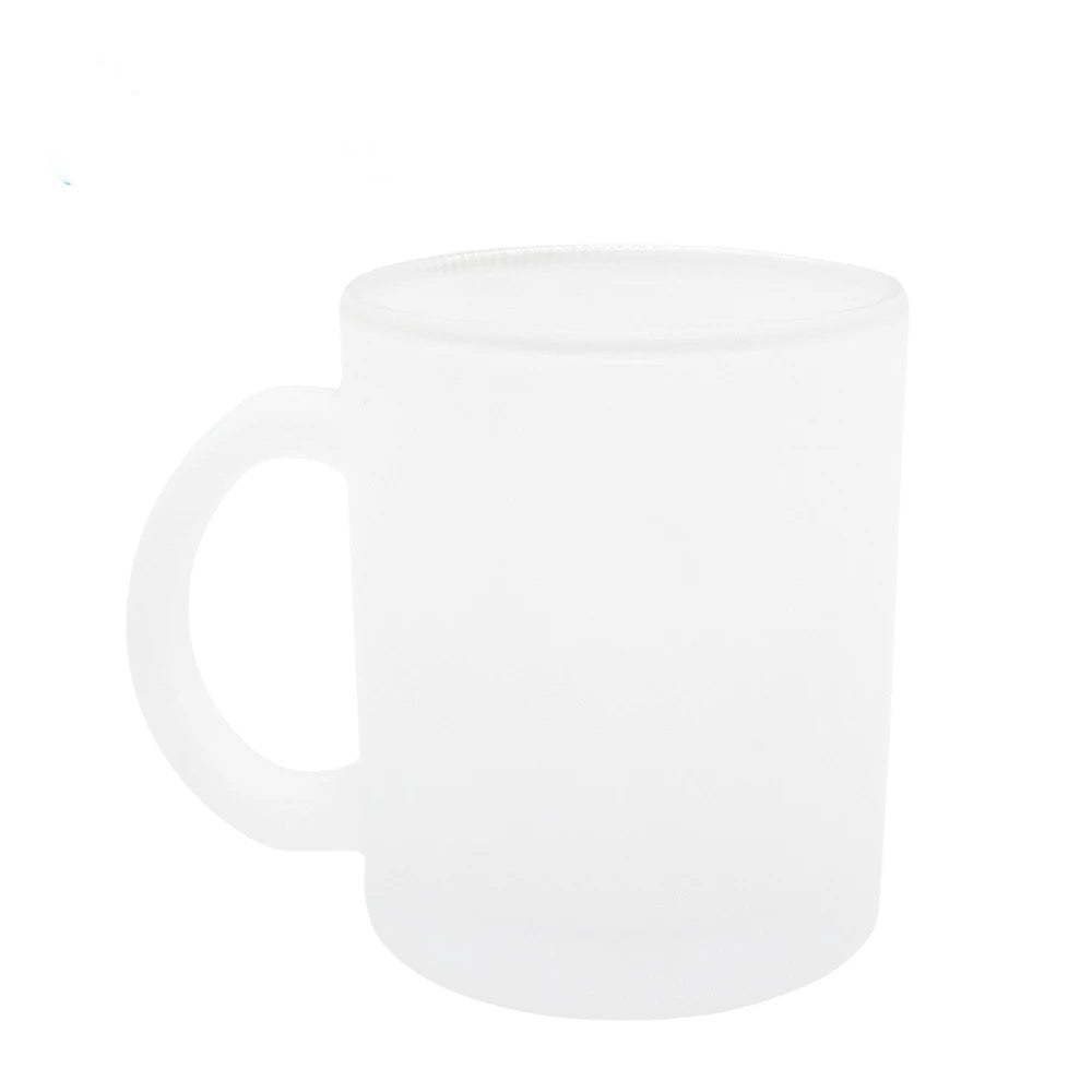 11oz Glass Frosted Sublimation Coffee Cups