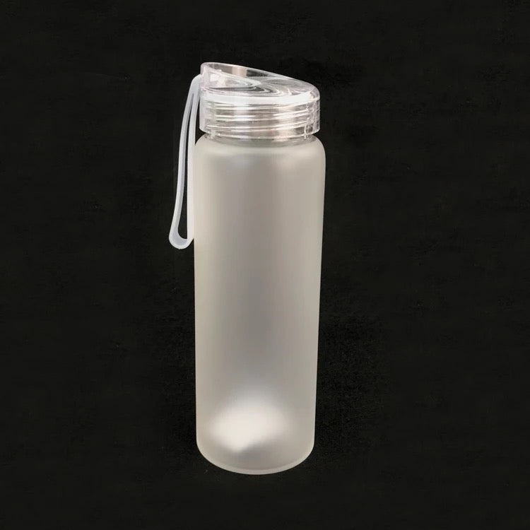 Colored Glass Sublimation Frosted Water Bottles