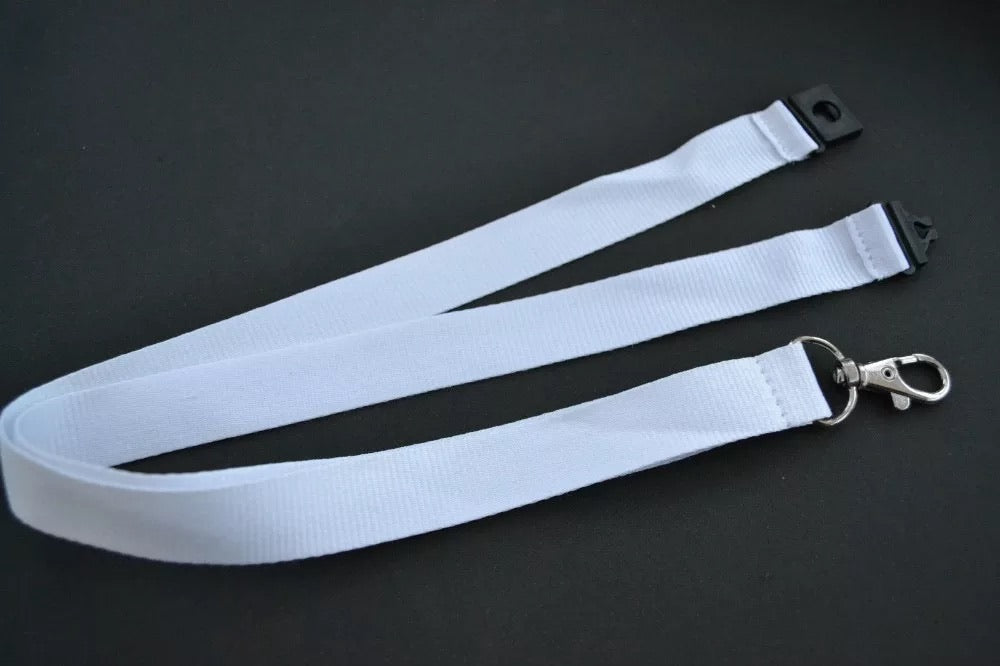 10- Pack Blank Lanyard for Sublimation Attached Clip