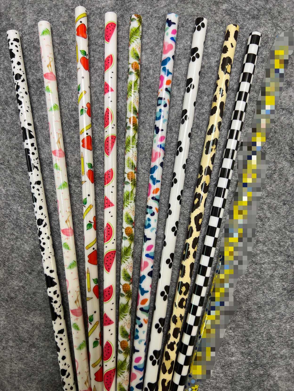 Printed Plastic Straws