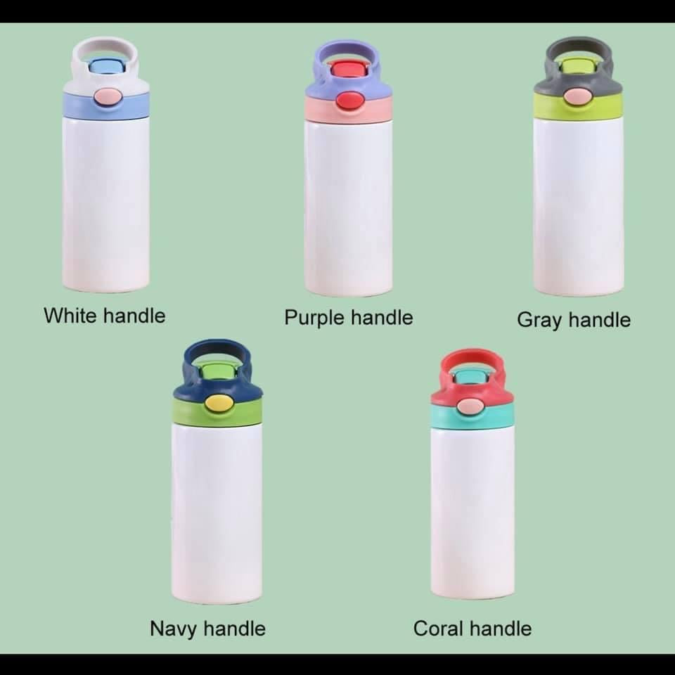 12oz Straight Kids Cups Water Bottles Sublimation Ready