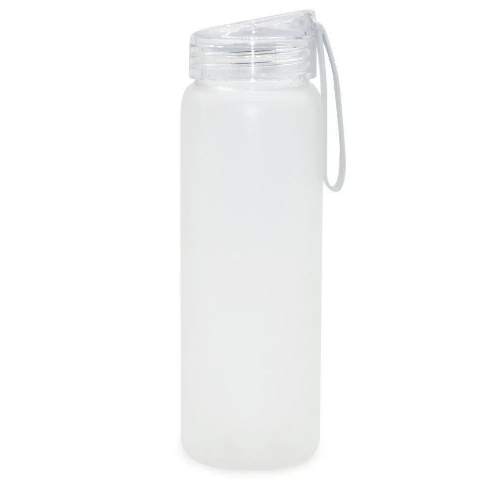 Colored Glass Sublimation Frosted Water Bottles