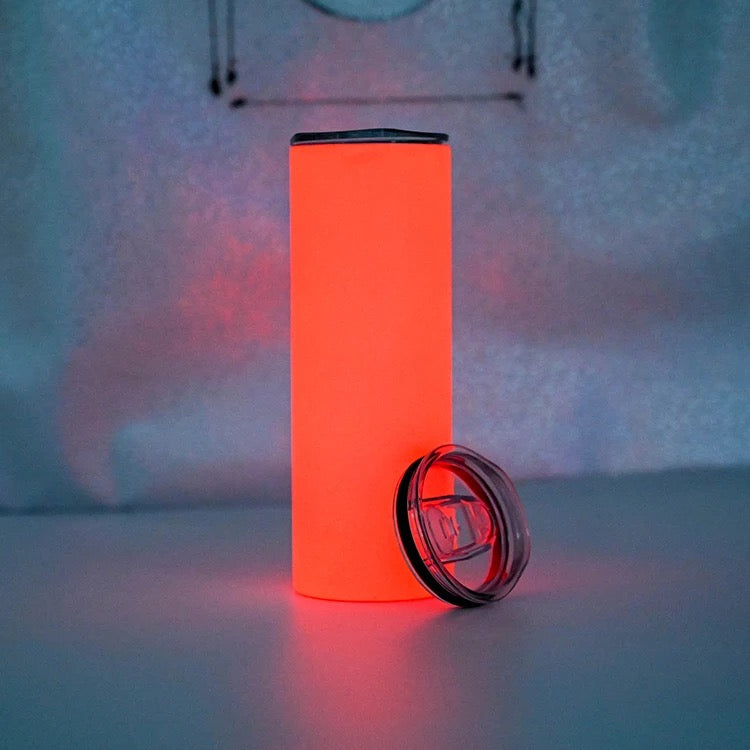 20oz Straight GLOW in the Dark Sublimation Tumbler