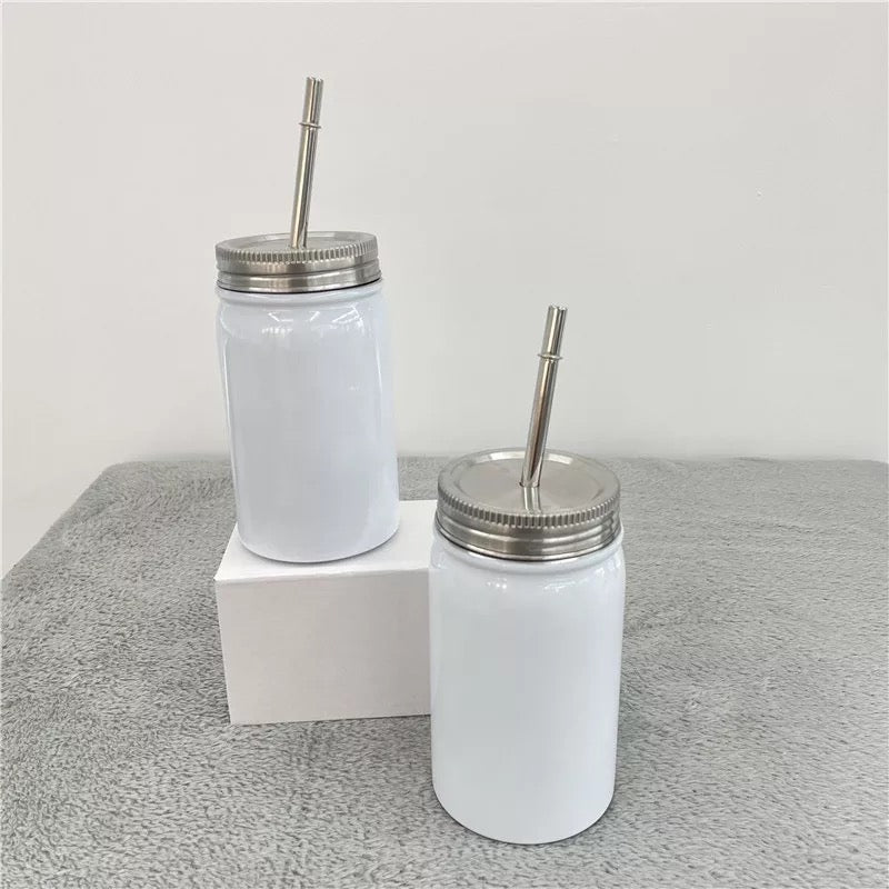 17oz Mason Jar Sublimation Tumbler